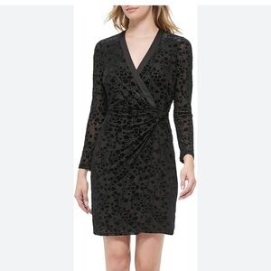Tommy Hilfiger Cocktail Dress Velvet Burnout Holiday Whimsigoth Dark Feminine 10